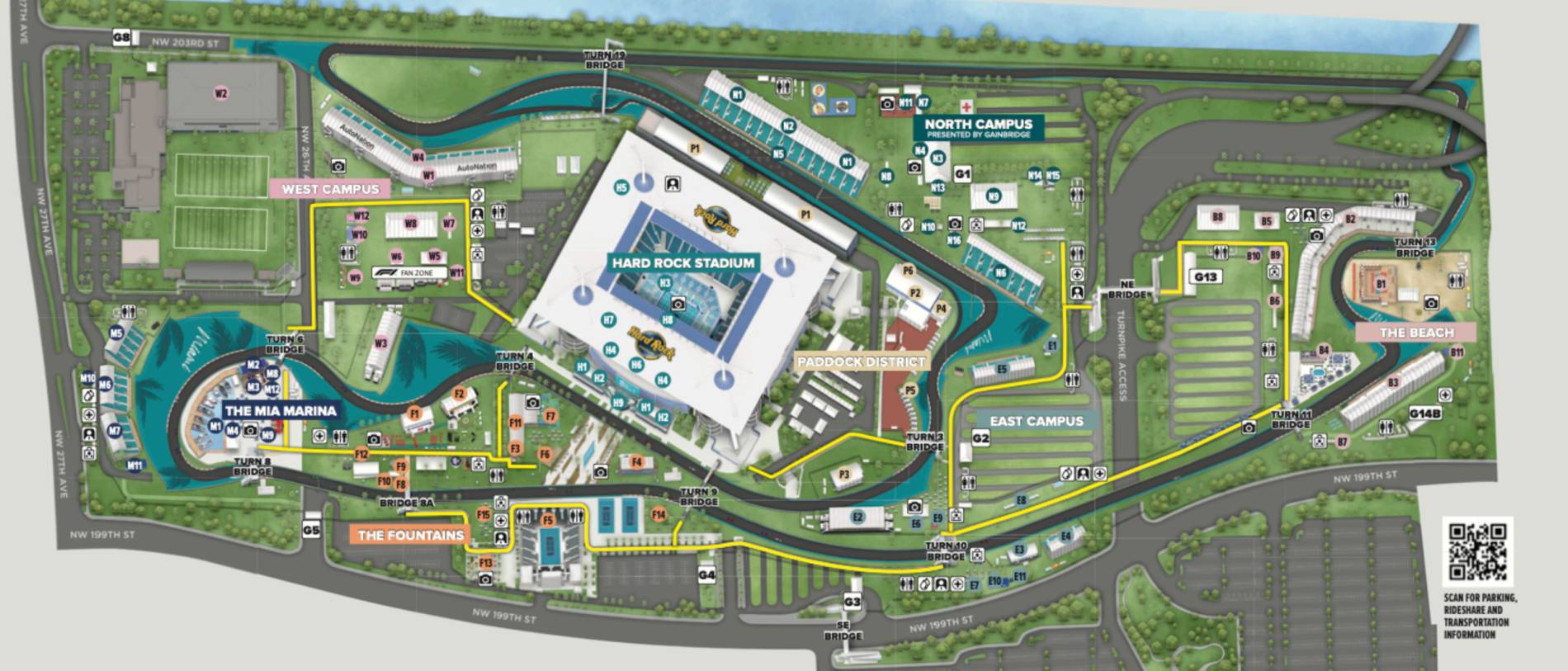 Miami International Autodrome Map