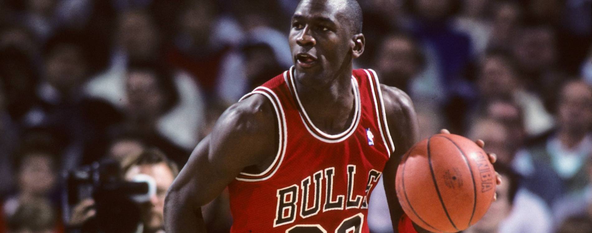Michael Jordan playing for the Chicago Bulls