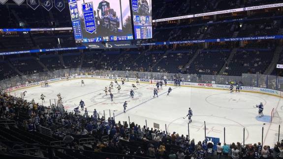 Middle Level Section 228 at Amalie Arena