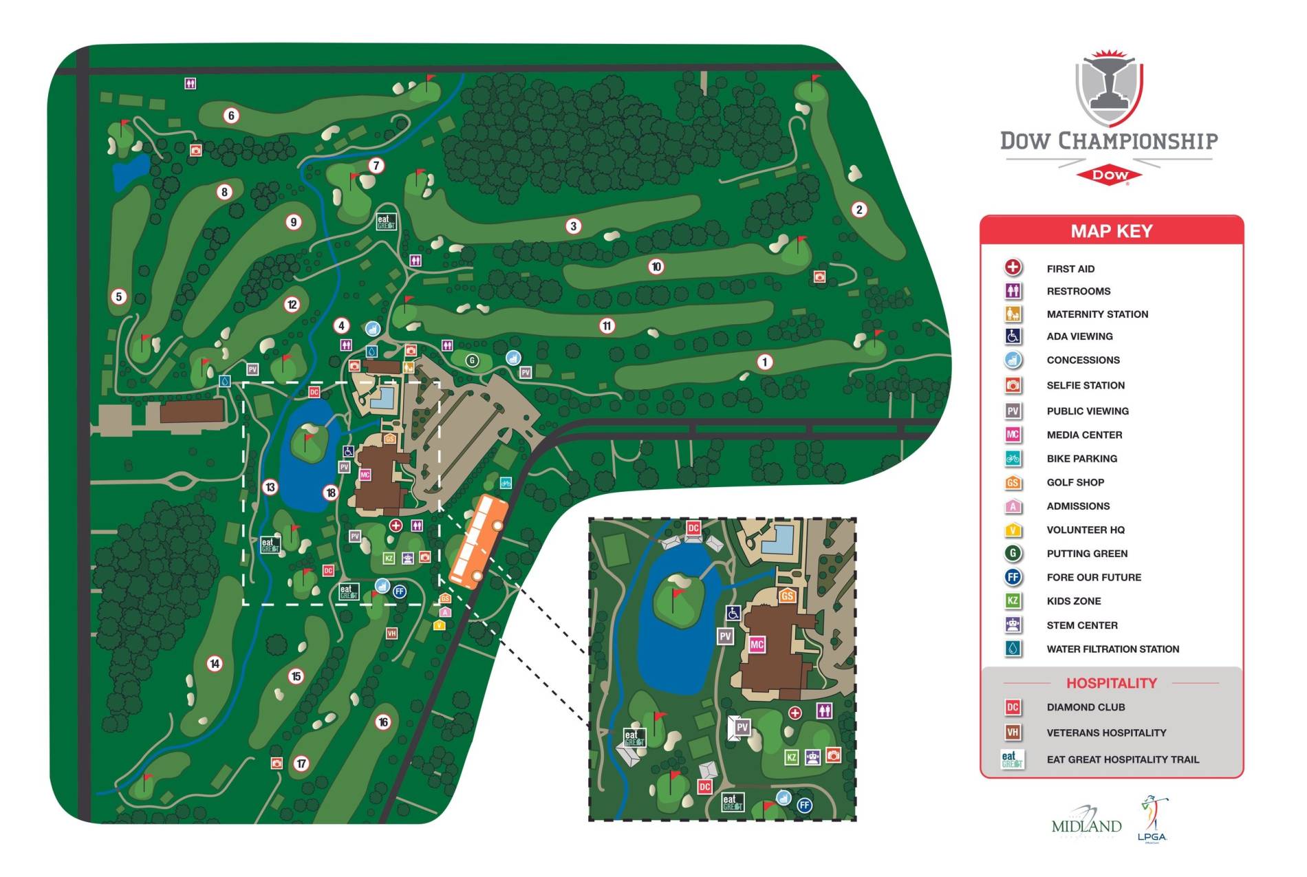 Dow Championship Tickets 2530 Jun 2024 Midland Country Club Koobit