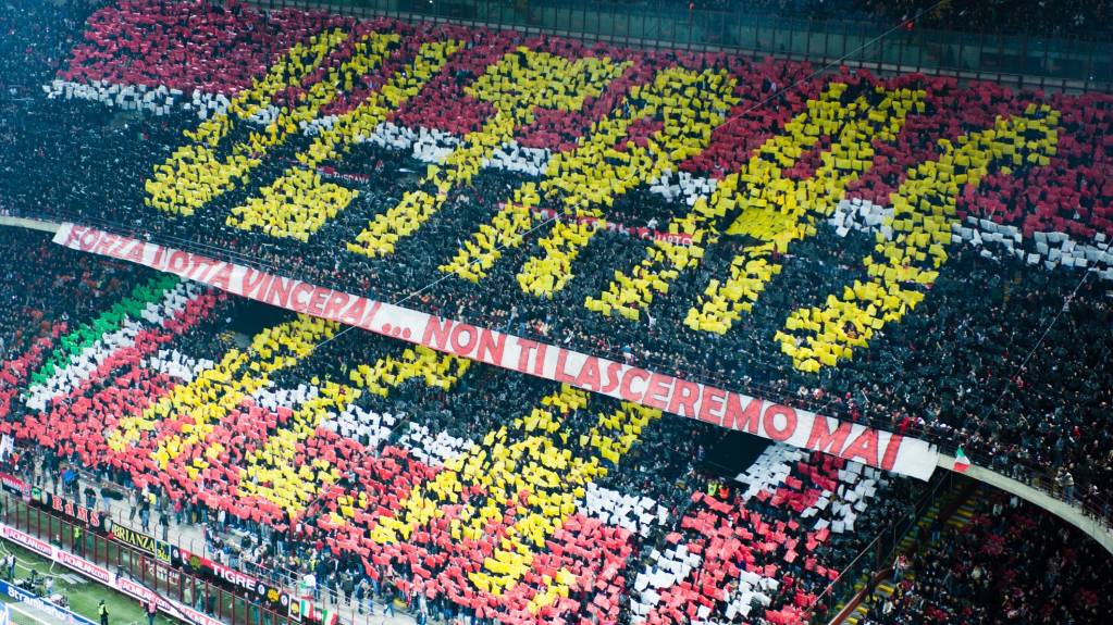 Milan's Ultras make a display