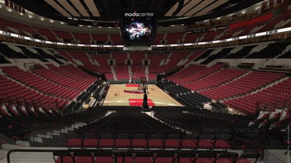 Moda Center Middle View