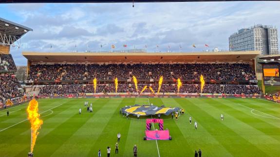 Molineux Stadium before a Wolves game