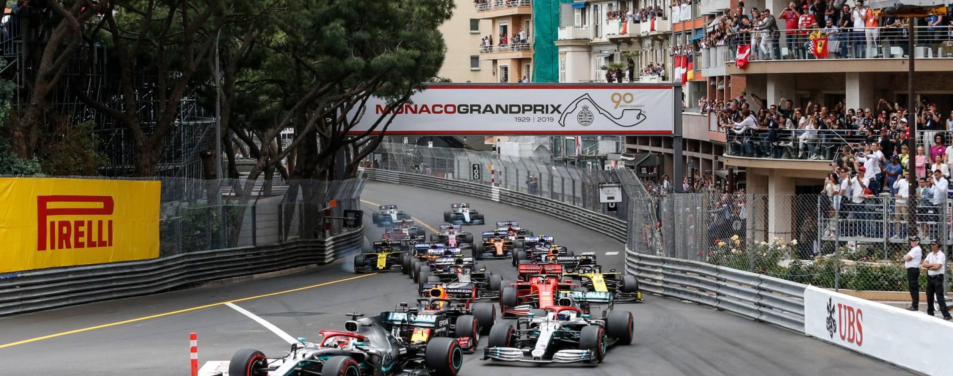 Monaco Grand Prix first corner at Virage Sainte Devote