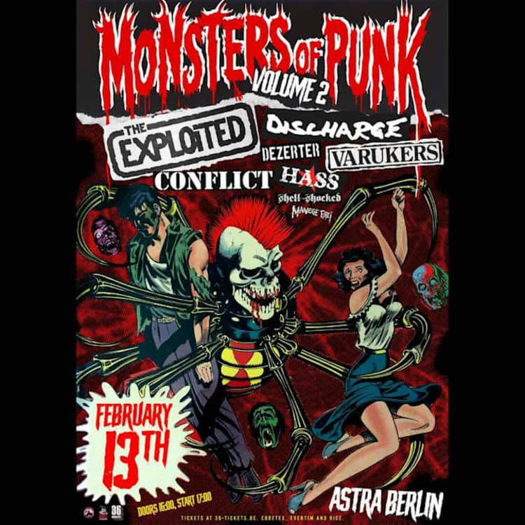 MONSTERS OF PUNK w/ THE EXPLOITED, DISCHARGE &more