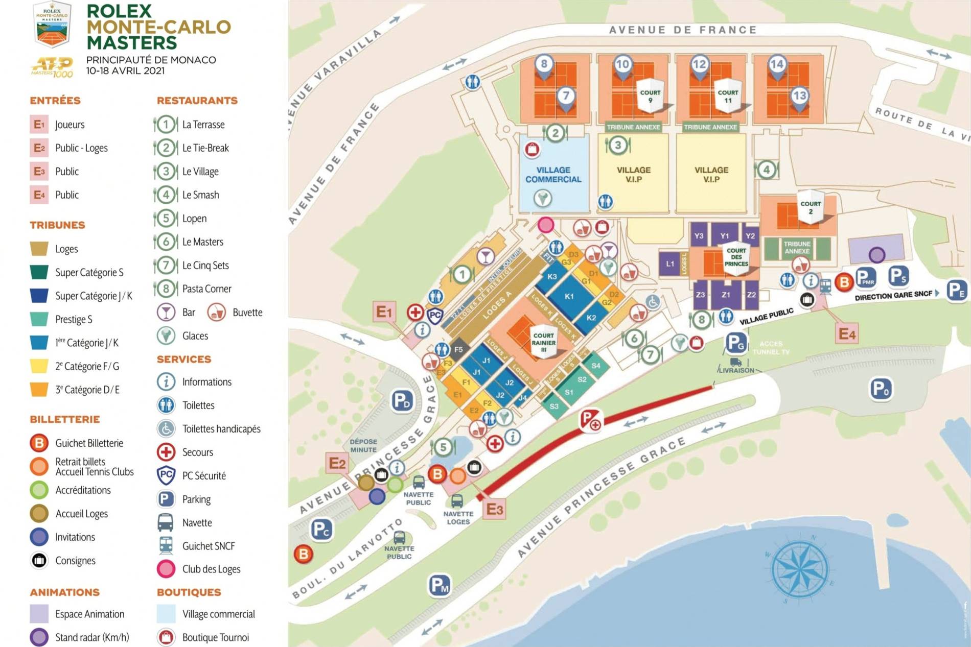 Monte-Carlo Country Club Map