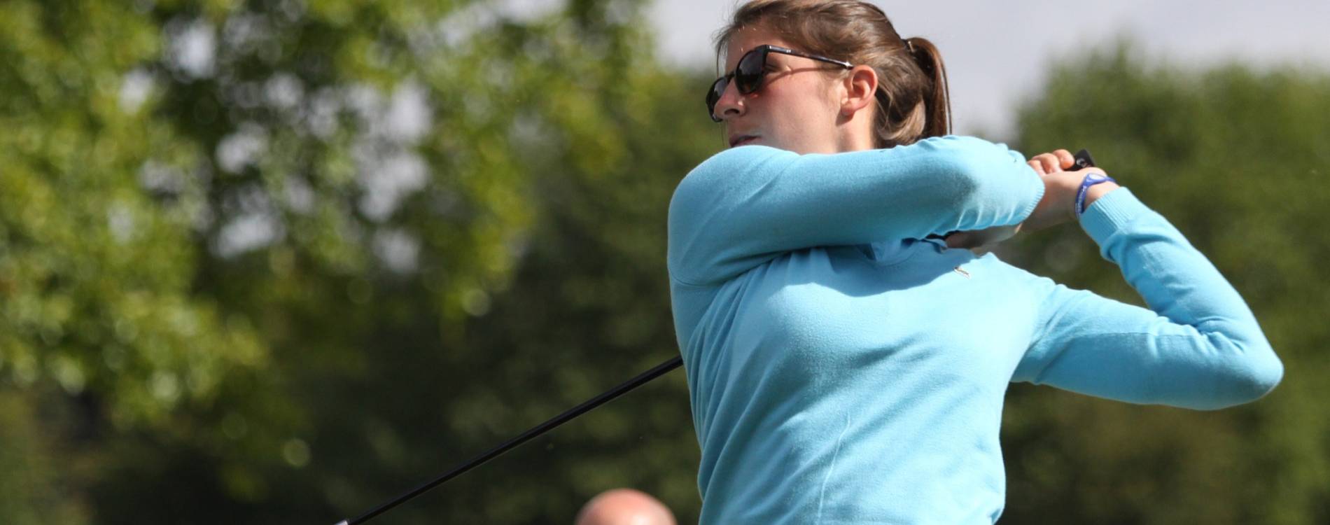 Morgane Bazin de Jessey playing in the Ladies Open de France