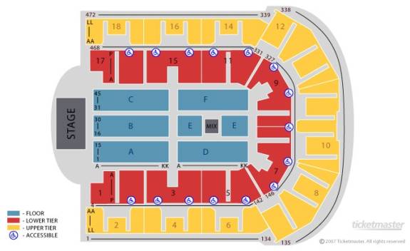 M&S Bank Arena Map