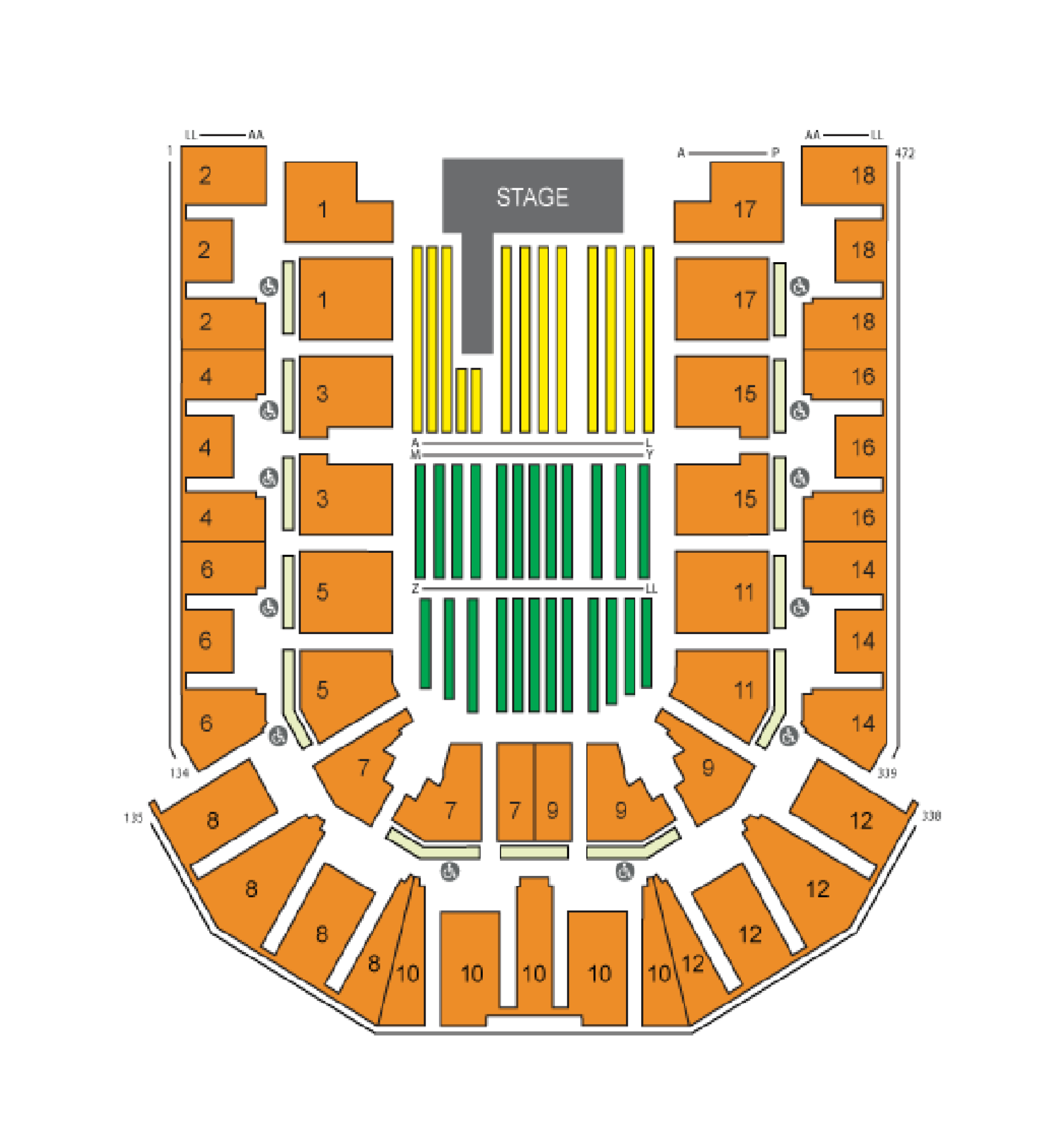 M&S Bank Arena Liverpool - Layouts