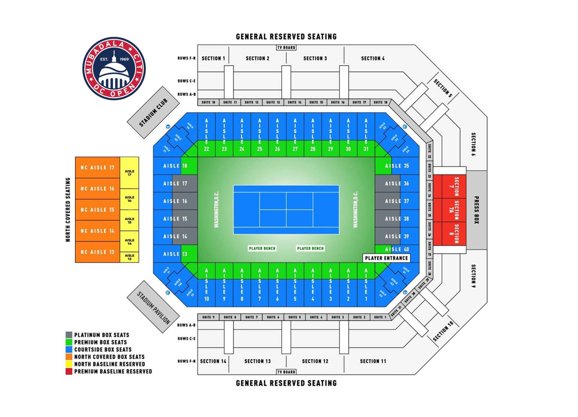 Rock Creek Park Tennis Center (William H.G. FitzGerald Tennis Center) Map