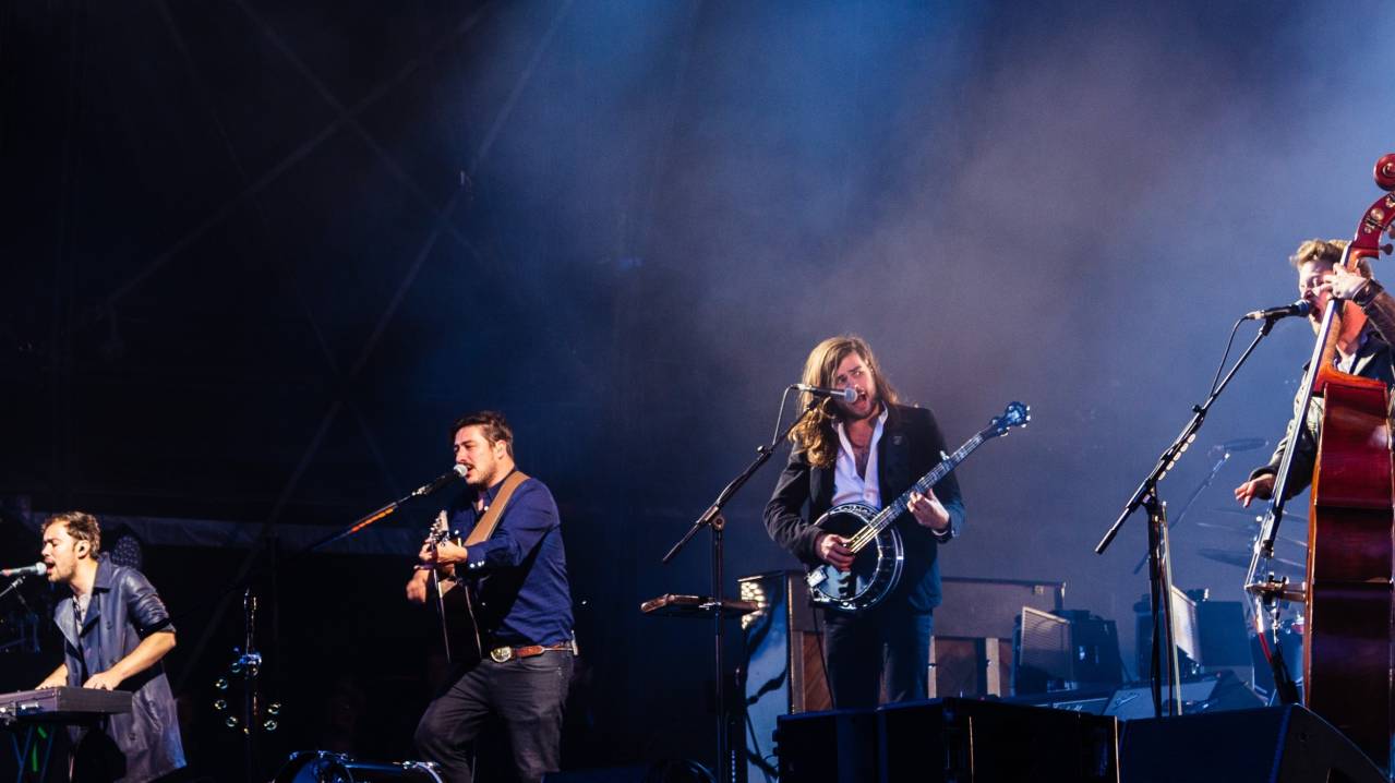 Mumford & Sons performing at Aviemore