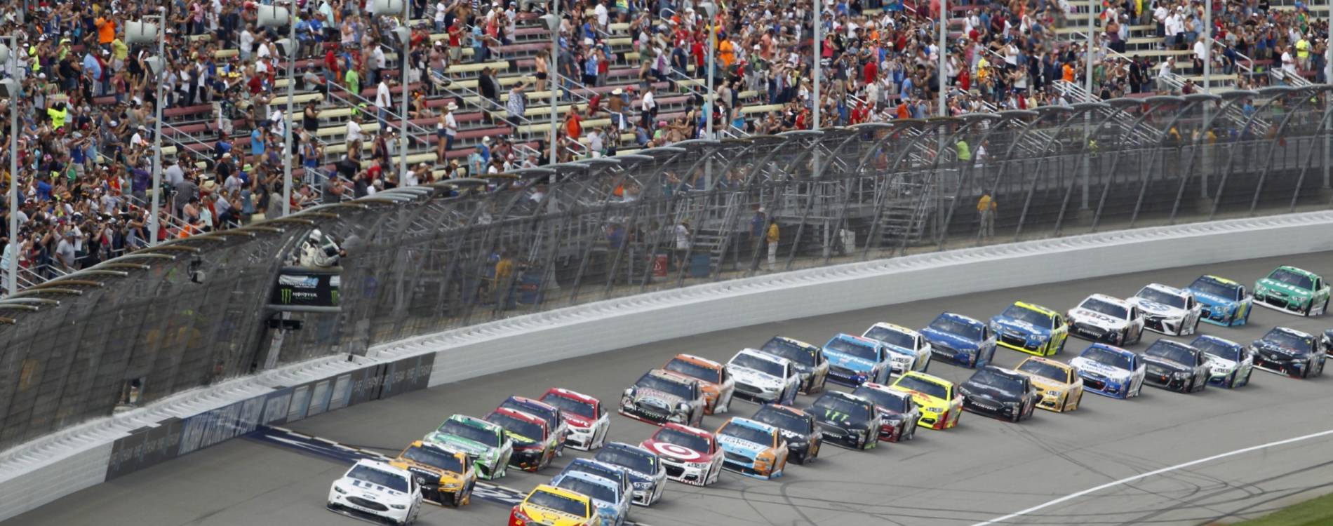 NASCAR racing at Michigan International Speedway