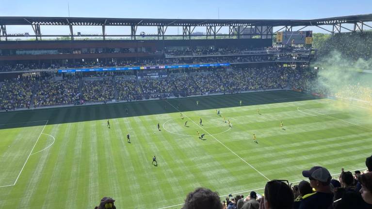 Nashville SC playing Philadelphia Union at Geodis Park