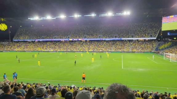 Nashville SC playing Portland Timbers at Geodis Park