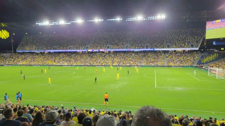 Nashville SC playing Portland Timbers at Geodis Park