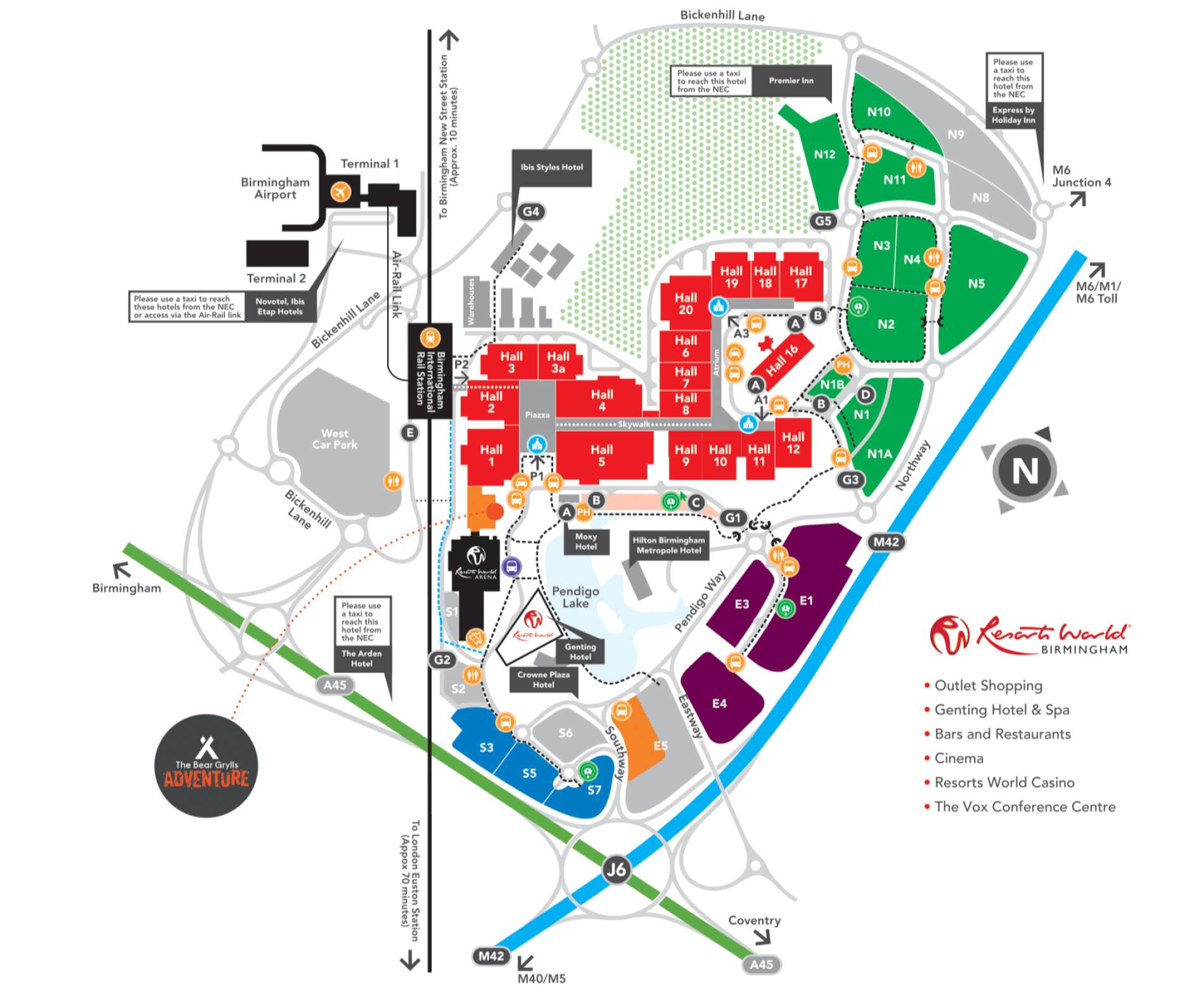 National Exhibition Centre (NEC) Map