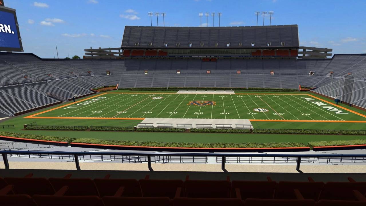 Jordan Hare Stadium Seating Chart With Rows 