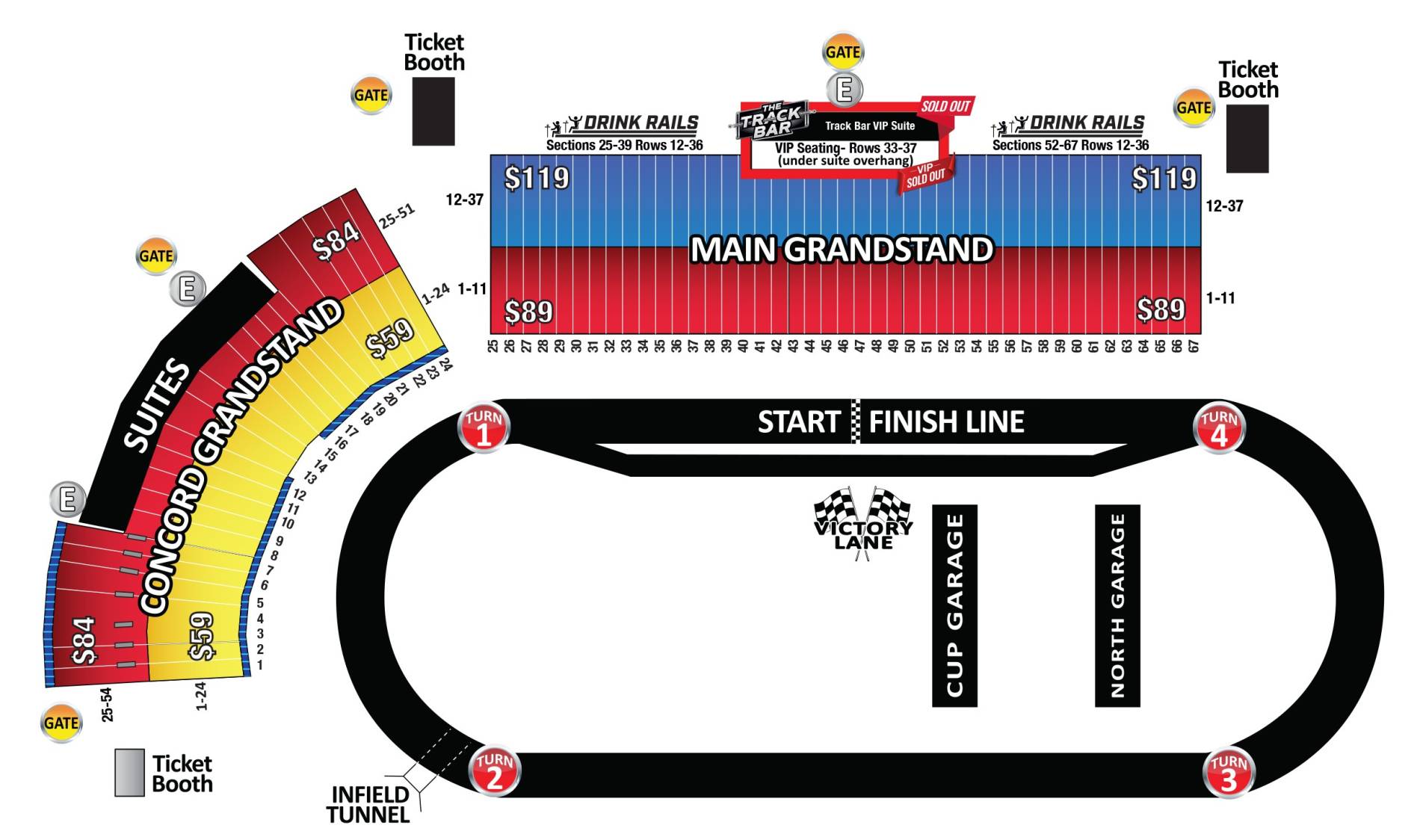 New Hampshire Motor Speedway Map