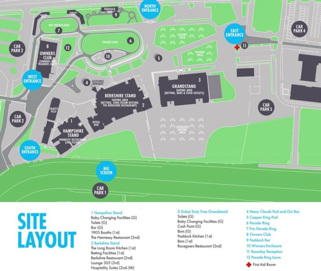 Newbury Racecourse Map