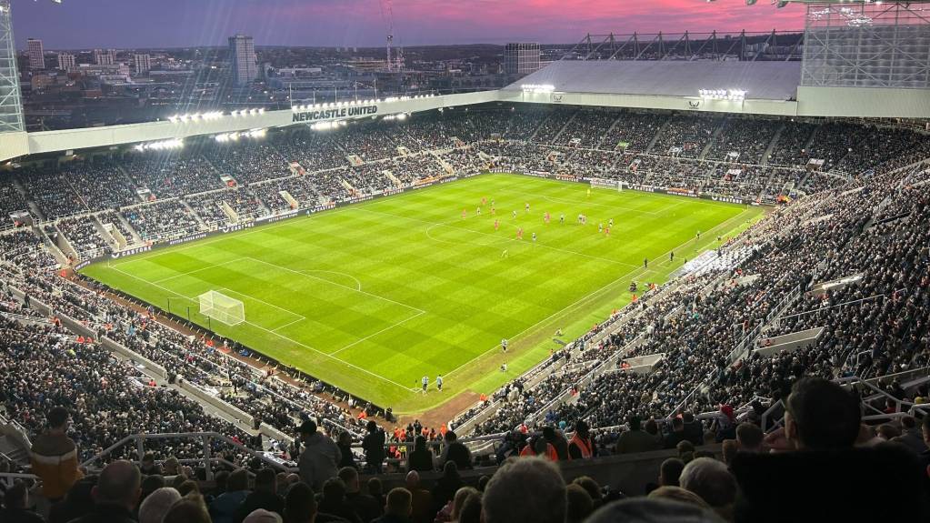 Newcastle take on Fulham at St James' Park