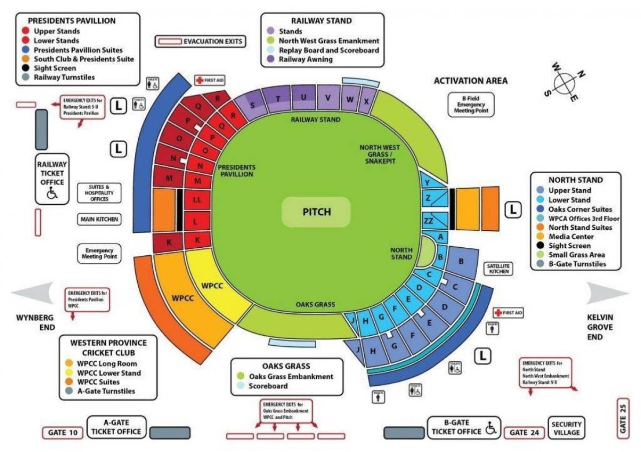 Newlands Cricket Ground Map
