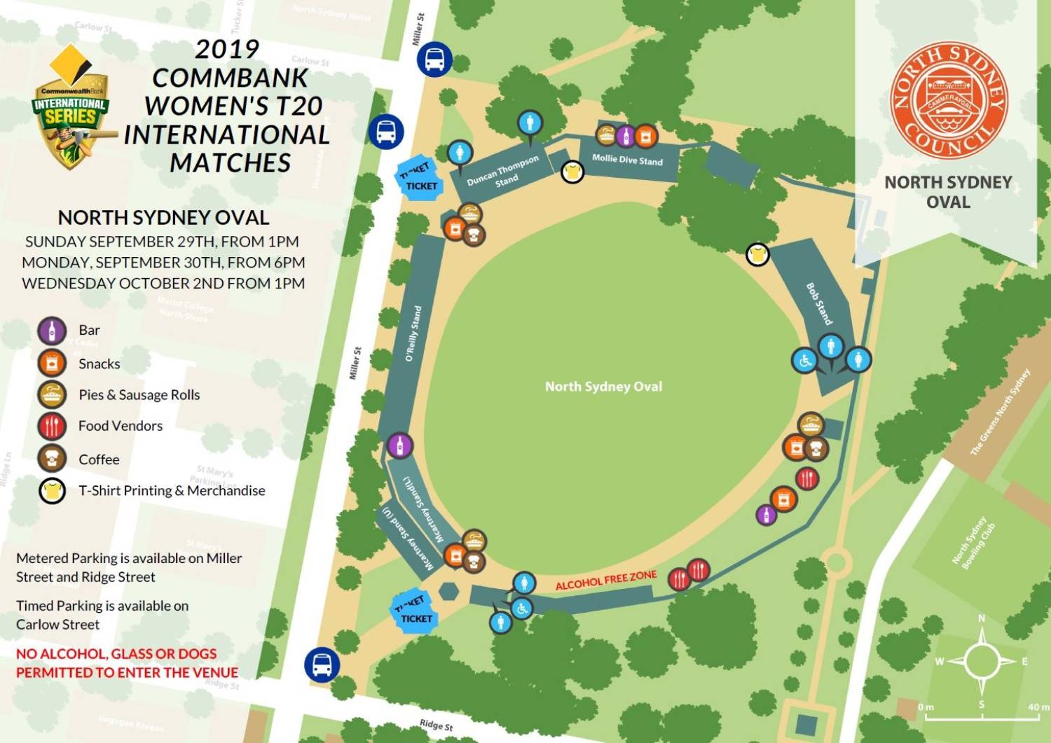North Sydney Oval Map
