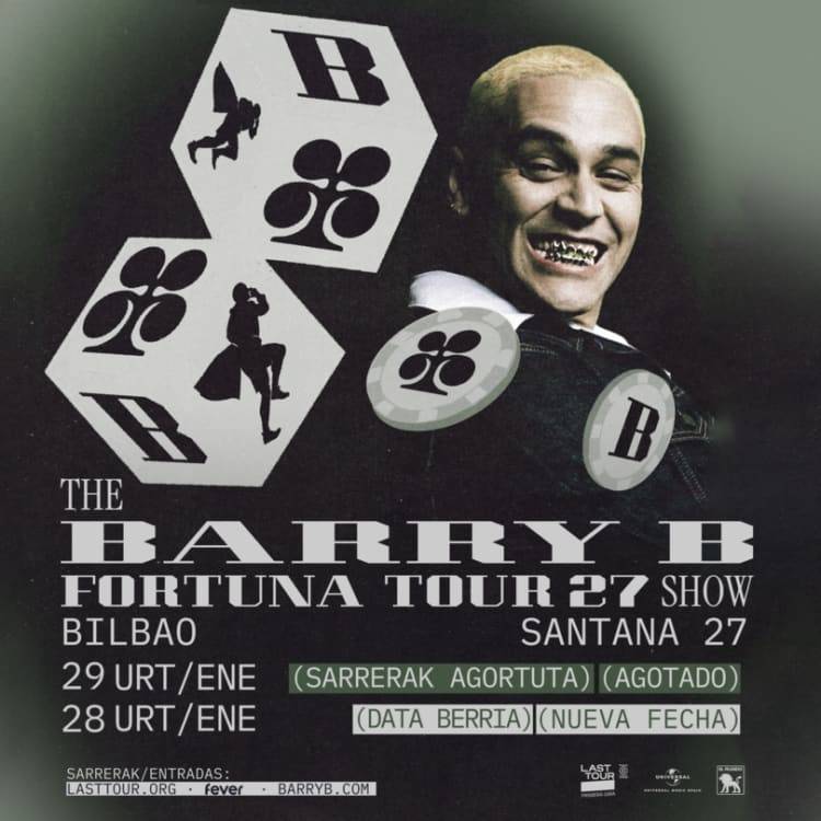 Nueva Fecha: Barry B Bilbao 2027