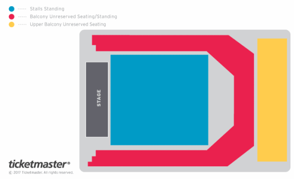 O2 Institute Birmingham Map