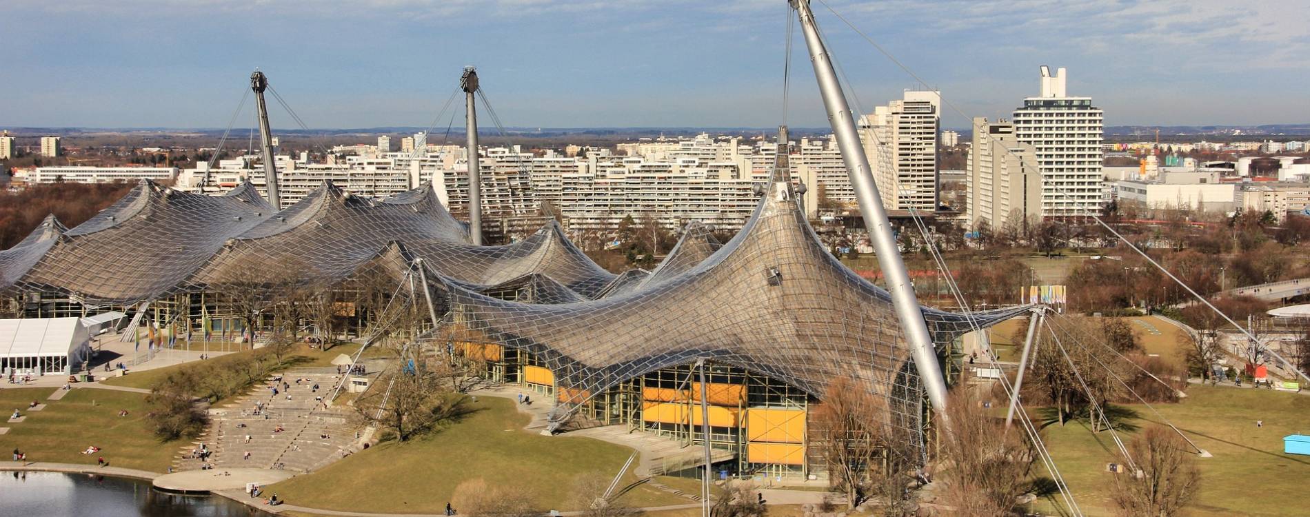 Olympiahalle aerial shot