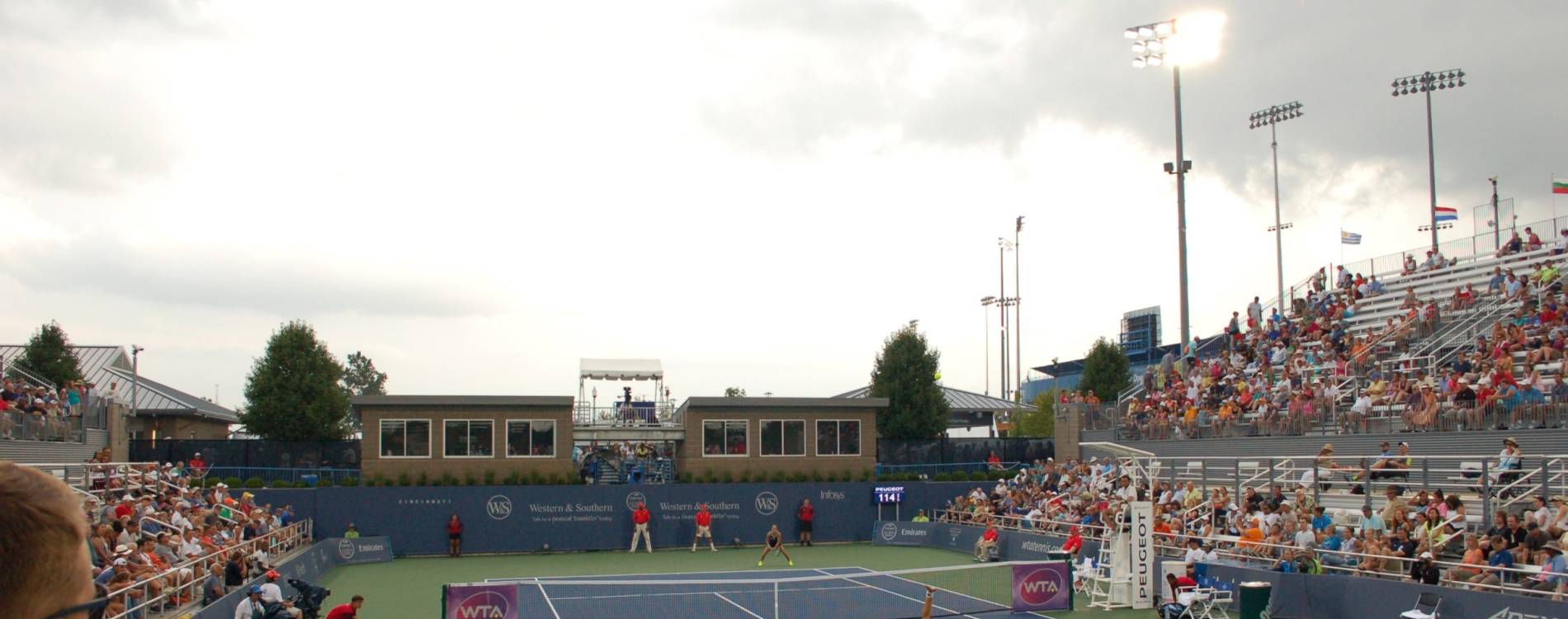 One of the outer courts at the Lindner Family Tennis Center, during the Western & Southern Open