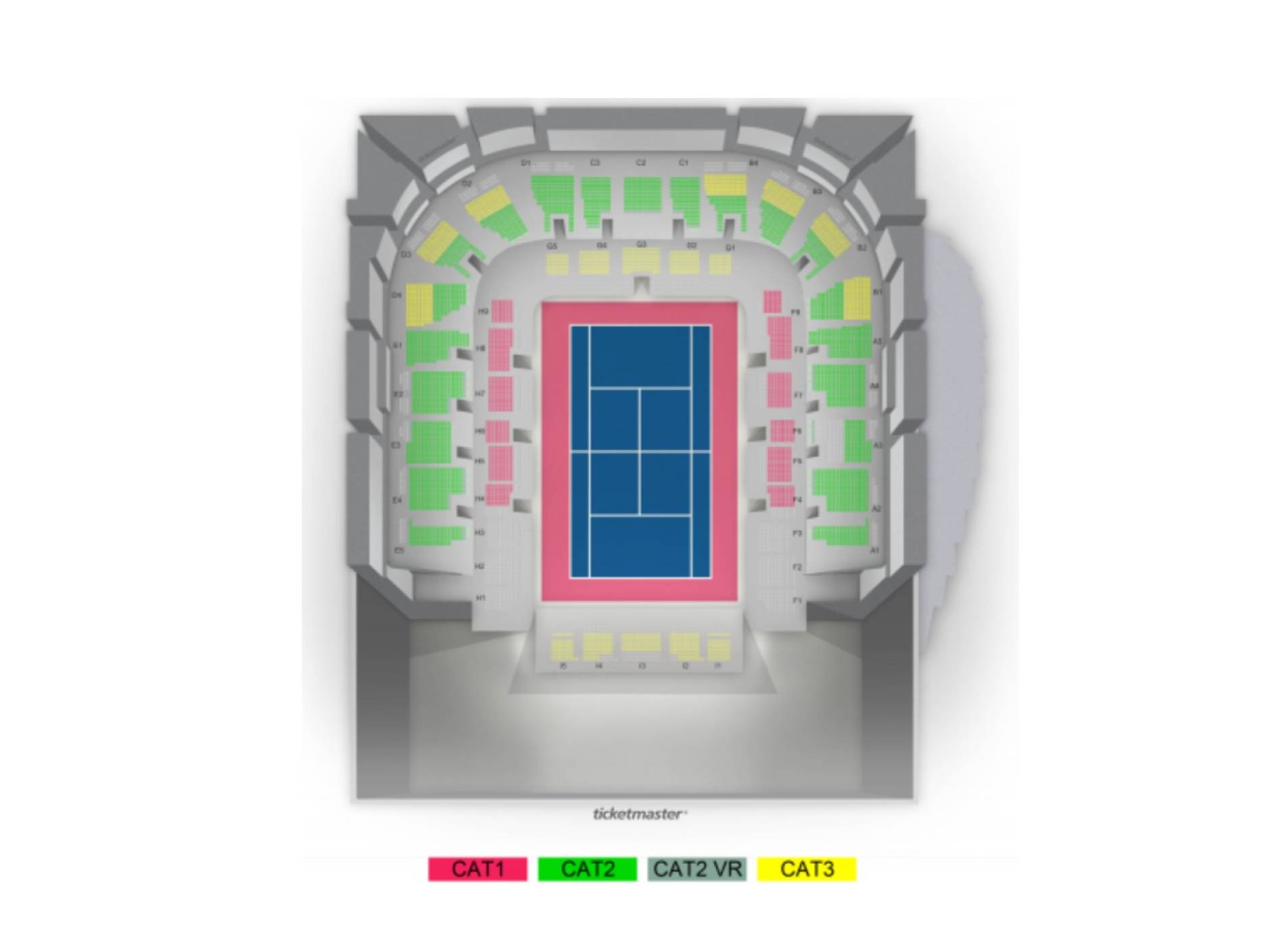 Sud de France Arena Map
