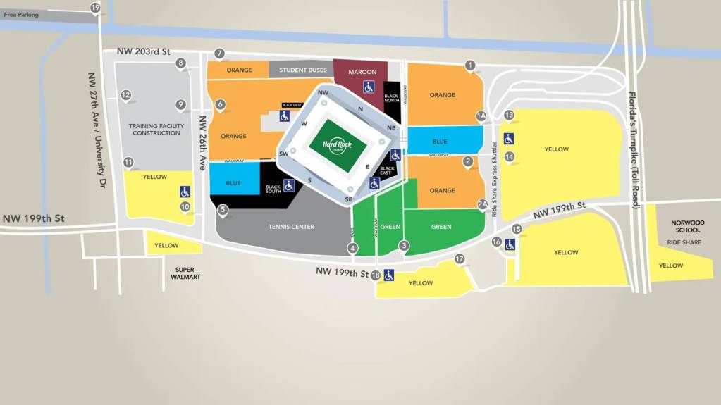 Orange Parking Lots CFP Semifinal Capital One Orange Bowl 9 Jan