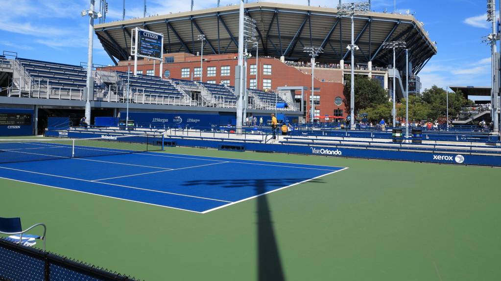 Outer courts at the US Open