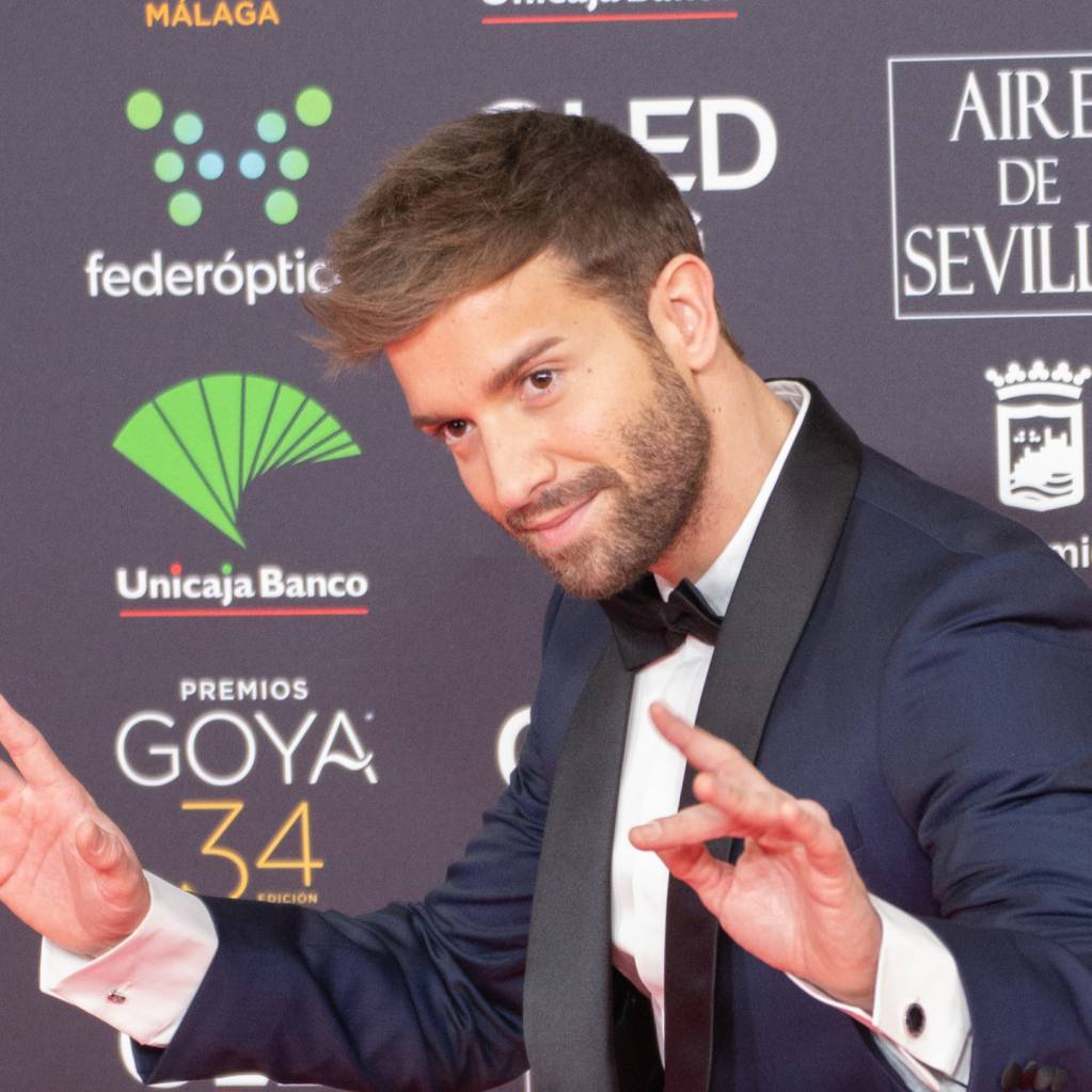 Pablo Alborán en la alfombra roja de la ceremonia de entrega de los Premios Goya