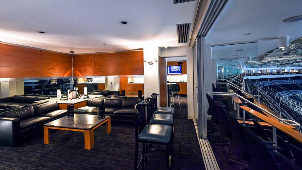 Pacific Suite interior at SAP Center