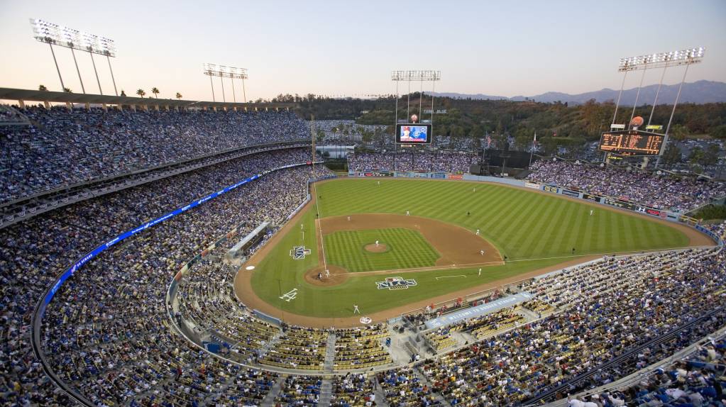 Panoramic views combine with an electric atmosphere at Dodger Stadium