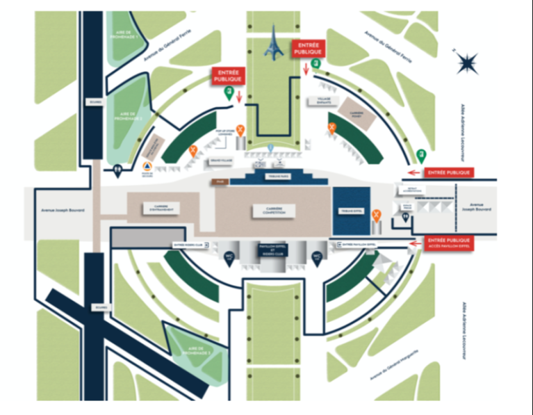 Eiffel Tower Stadium Map