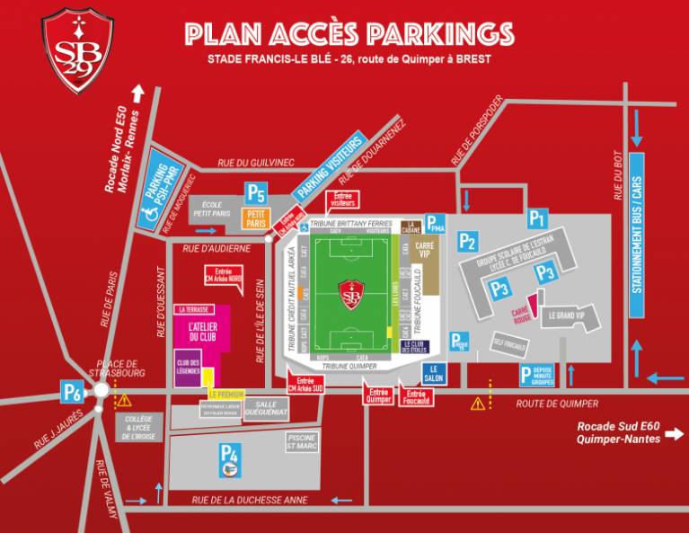 Stade Francis-Le Blé Map