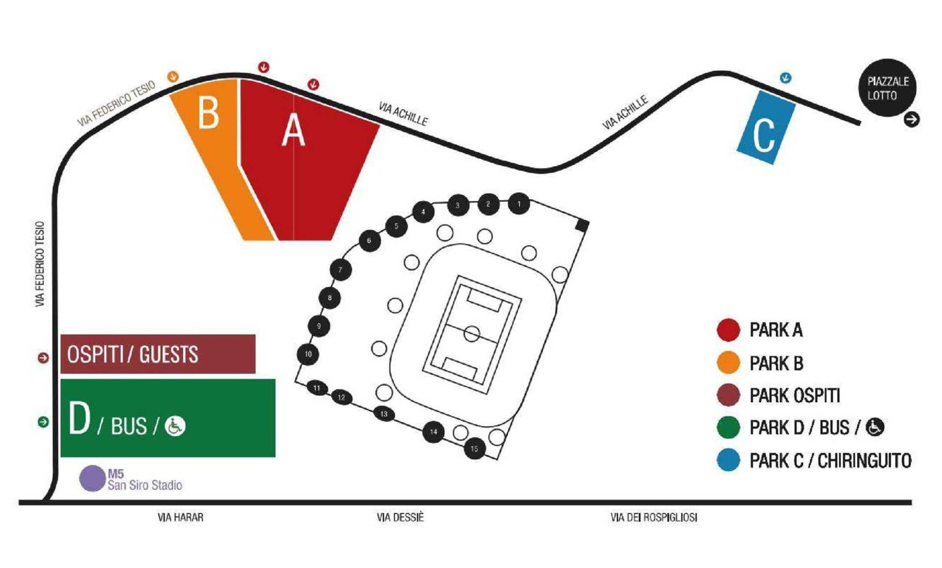 Stadio Giuseppe Meazza (San Siro) Map