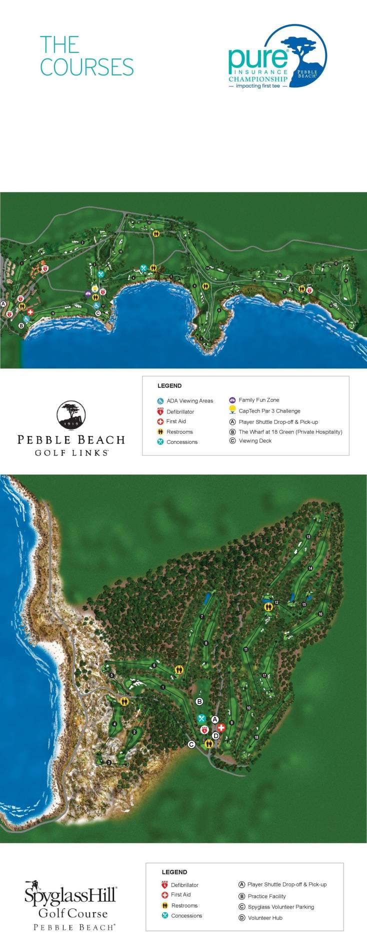 Pebble Beach Golf Links Map