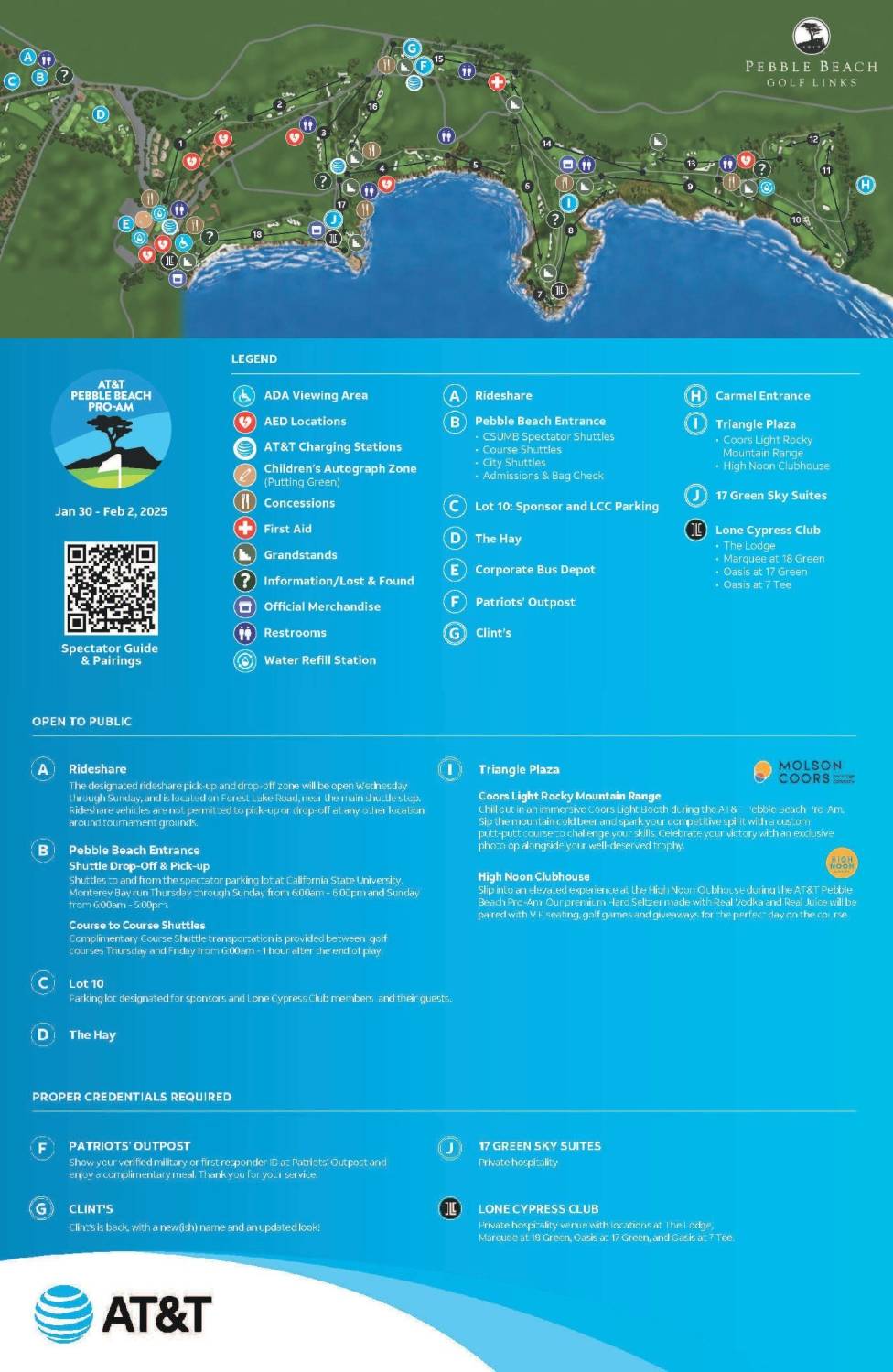 Pebble Beach Golf Links Map