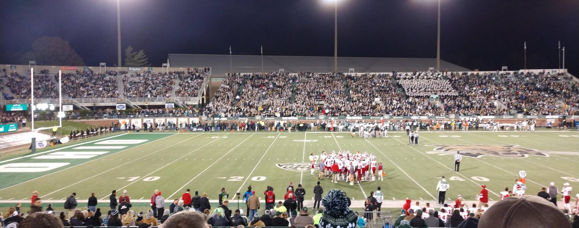 Peden Stadium is located on the campus of Ohio University in Athens, Ohio
