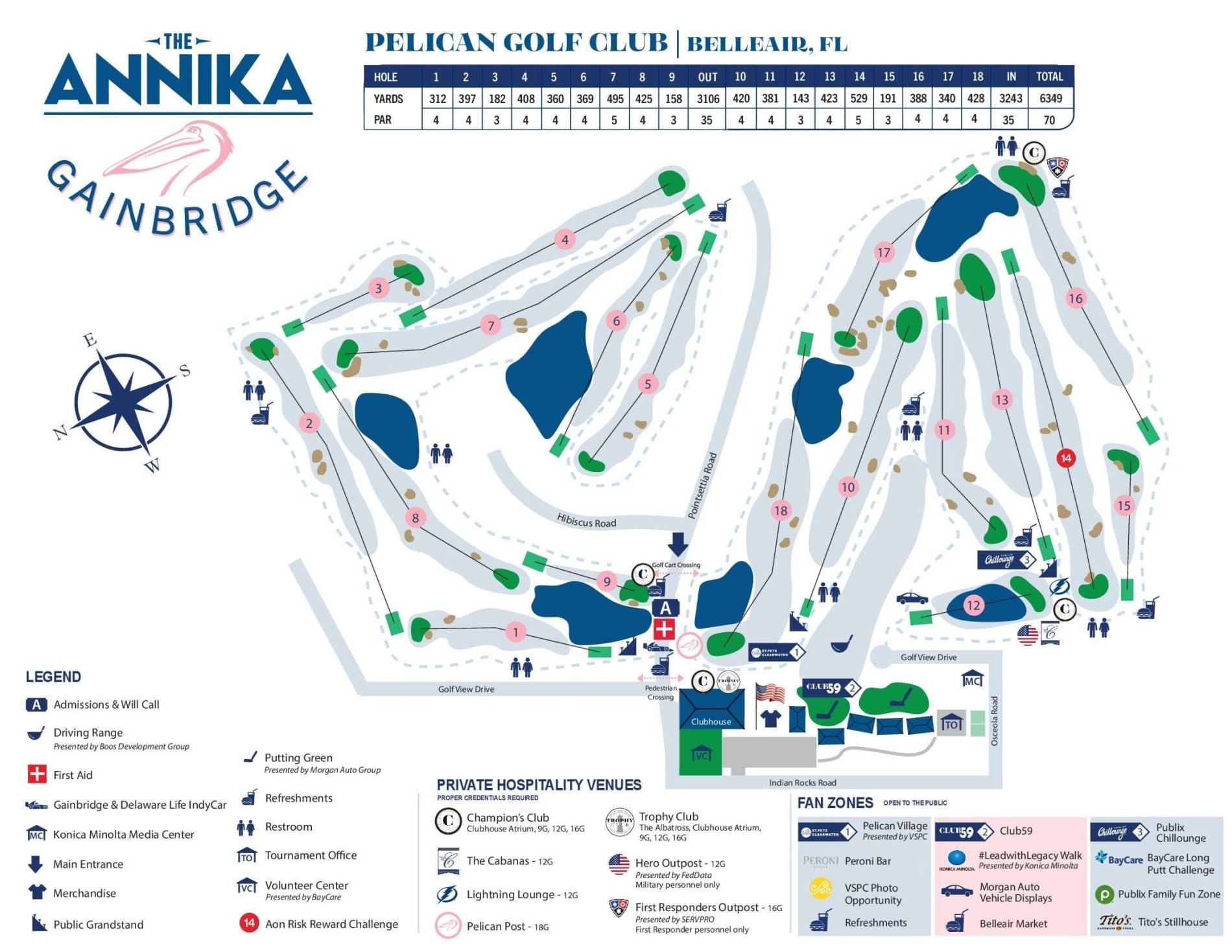 Pelican Golf Club Map