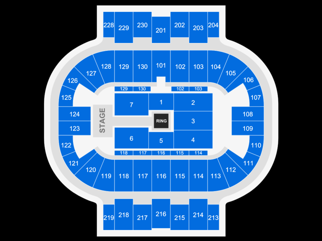Pensacola Bay Center Map