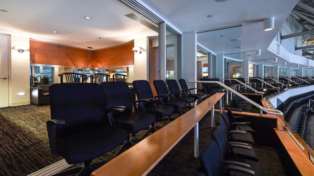 Penthouse Suite interior at SAP Center