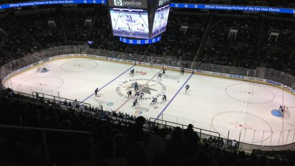 Penthouse Suite views from P4 at SAP Center