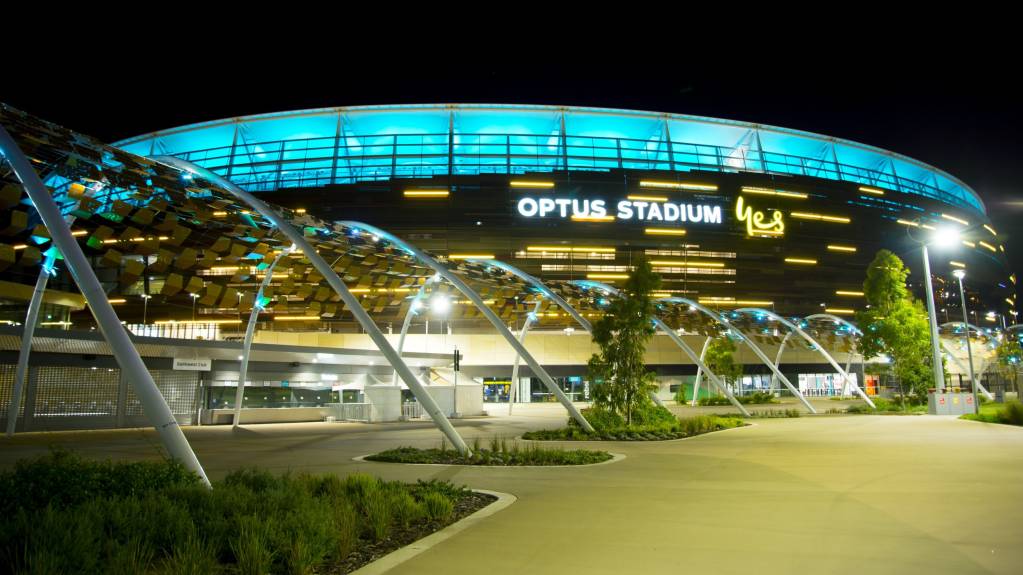 Perth's Optus Stadium is one of a number of venues used in the Big Bash