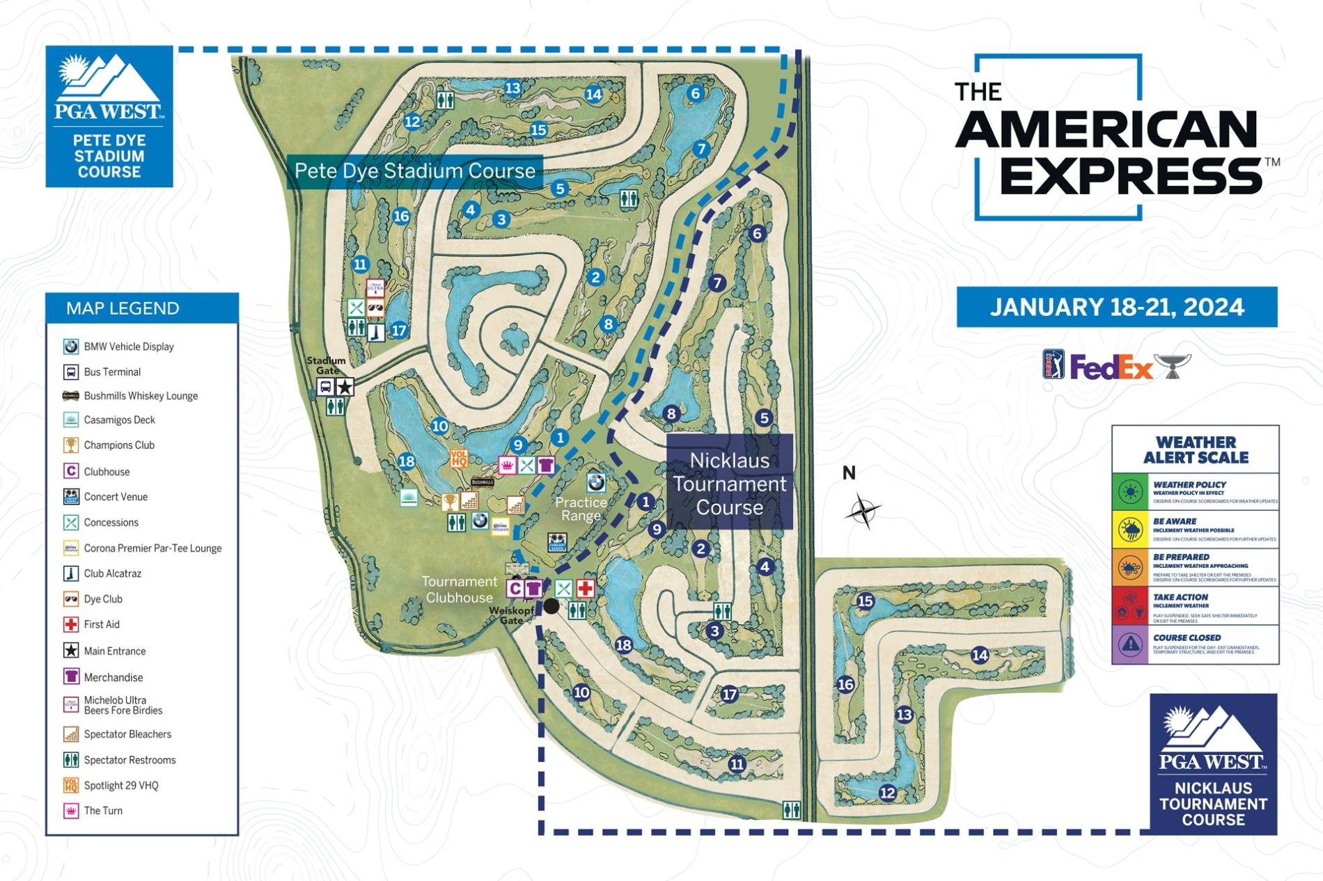 TICKETS The American Express 1319 Jan 2025 PGA West Koobit