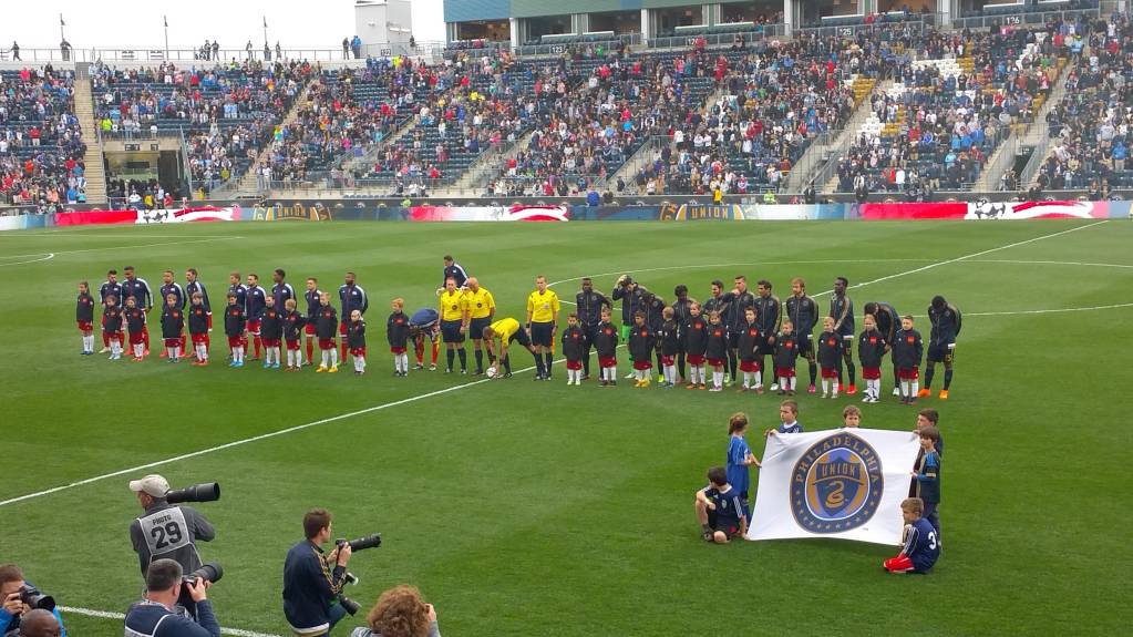 Philadelphia Union line up against New England Revolution