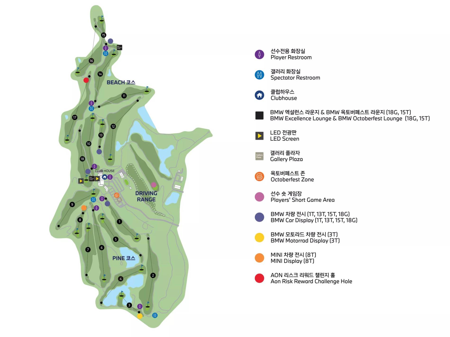 Pine Beach Golf Links Map
